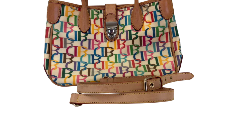 Photo 1 of VINTAGE DOONEY AND BOURKE SMALL TOTE WITH STRAP,KEY CHAIN, AND DUSTCOVER
