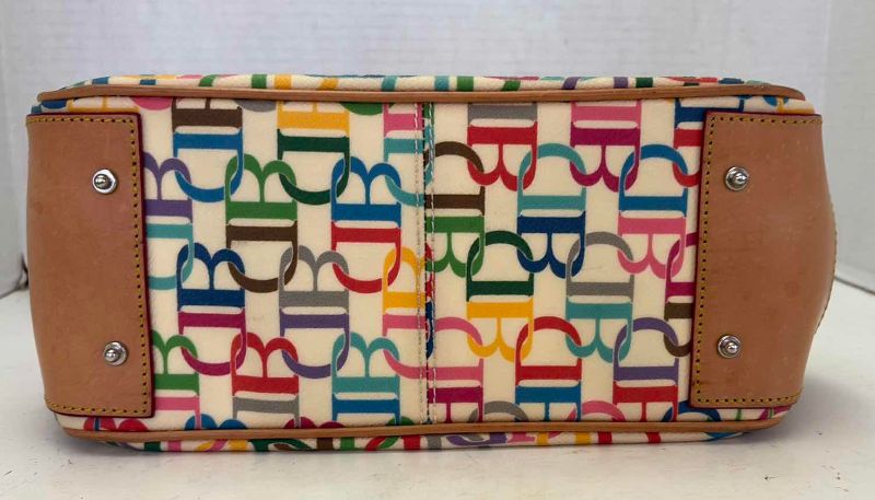 Photo 1 of VINTAGE DOONEY AND BOURKE SMALL TOTE WITH STRAP,KEY CHAIN, AND DUSTCOVER