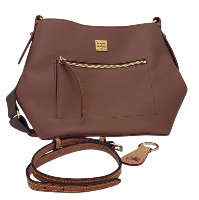 Photo 1 of DOONEY AND BOURKE LEATHER BAG IN TAN WITH ADJUSTABLE STRAP