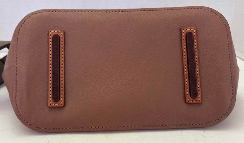 Photo 1 of DOONEY AND BOURKE LEATHER BAG IN TAN WITH ADJUSTABLE STRAP