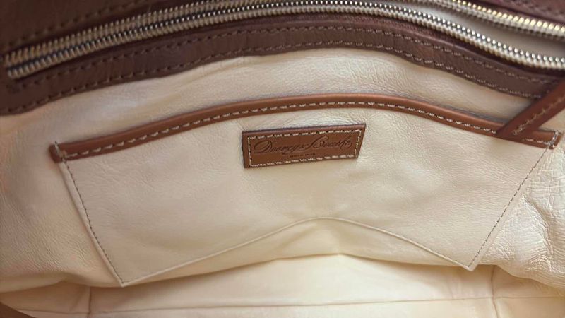 Photo 1 of DOONEY AND BOURKE LEATHER BAG IN TAN WITH ADJUSTABLE STRAP