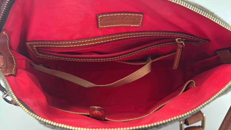 Photo 1 of DOONEY AND BOURKE PYTHON SATCHEL WITH DUSTCOVER
