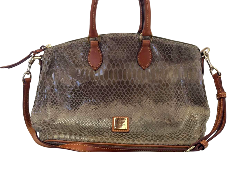 Photo 1 of DOONEY AND BOURKE PYTHON SATCHEL WITH DUSTCOVER
