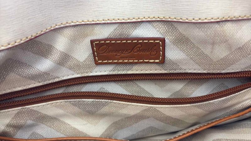 Photo 1 of DOONEY AND BOURKE LARGE PLUM SHOULDER BAG WITH SMALL COIN PURSE AND DUST COVER
