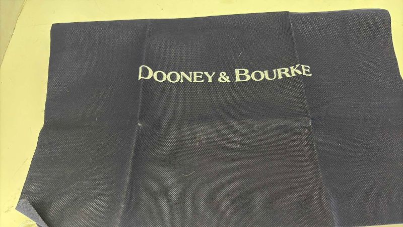 Photo 1 of DOONEY AND BOURKE LEATHER GREEN SHOULDER BAG WITH DUST COVER AND KEY CHAIN