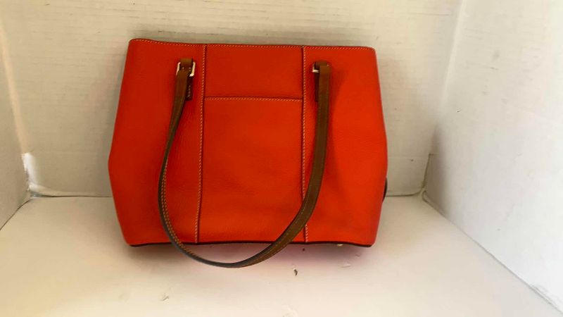 Photo 1 of DOONEY & BOURKE PURSE ORANGE WITH DUST COVER