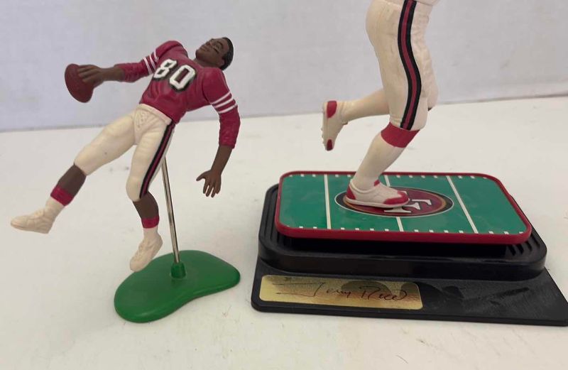 Photo 1 of JERRY RICE 49ERS NFL FOOTBALL FIGURINES PLUS PLUSH