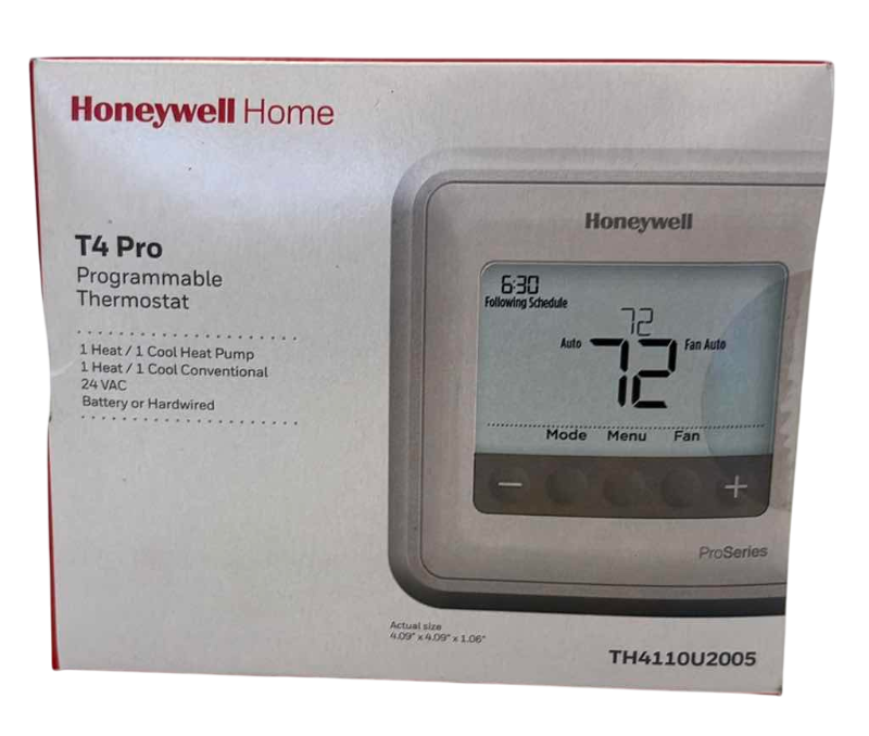 Photo 1 of HONEYWELL HOME T4 PRO PROGRAMMABLE THERMOSTAT MODEL NUMBER TH4110U2005