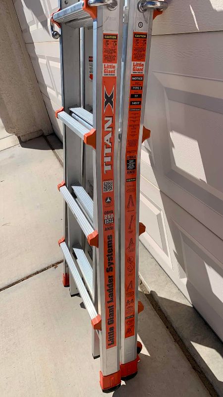 Photo 1 of LITTLE GIANT LADDER SYSTEM TITAN X  TELESCOPING EXTENDABLE LADDER