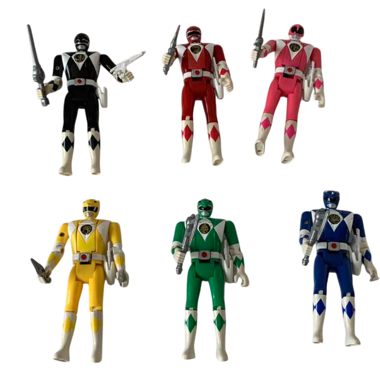 Photo 1 of 1993 5 1/2” MIGHTY MORPHIN POWER RANGERS ACTION FIGURE SET