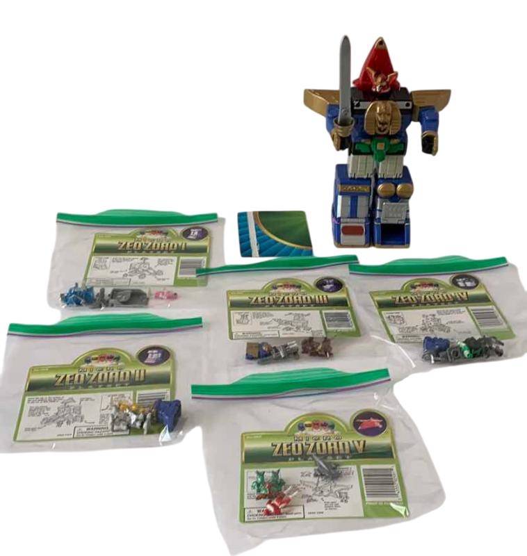 Photo 1 of MICRO ZEO ZORD V AND 5-PLAYSETS MIGHTY MORPHIN POWER RANGERS