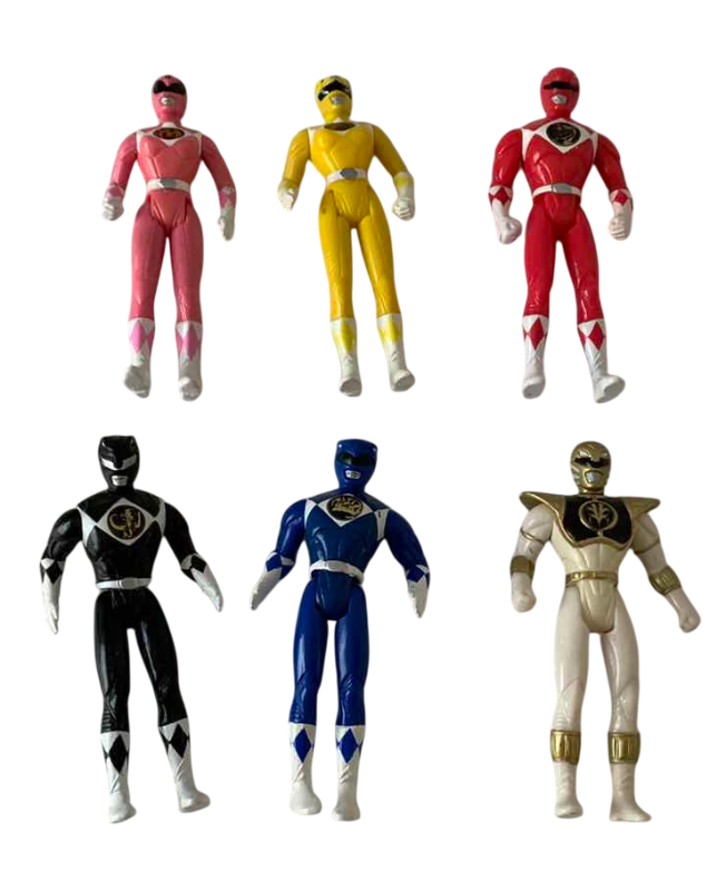 Photo 1 of 4” MIGHTY MORPHIN POWER RANGERS ACTION FIGURE SET