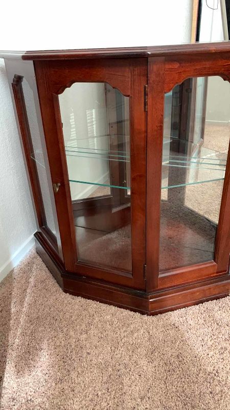 Photo 1 of MIRRORED CURIO CABINET 30 X 12” H 29”