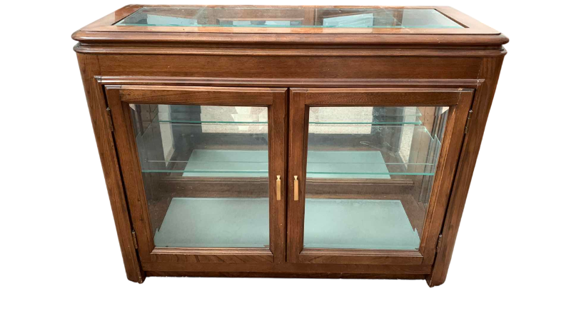 Photo 1 of MIRRORED CURIO CABINET 36” X 14” H 28”