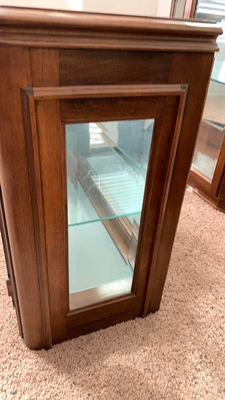 Photo 1 of MIRRORED CURIO CABINET 36” X 14” H 28”