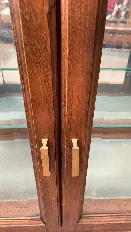 Photo 1 of MIRRORED CURIO CABINET 36” X 14” H 28”