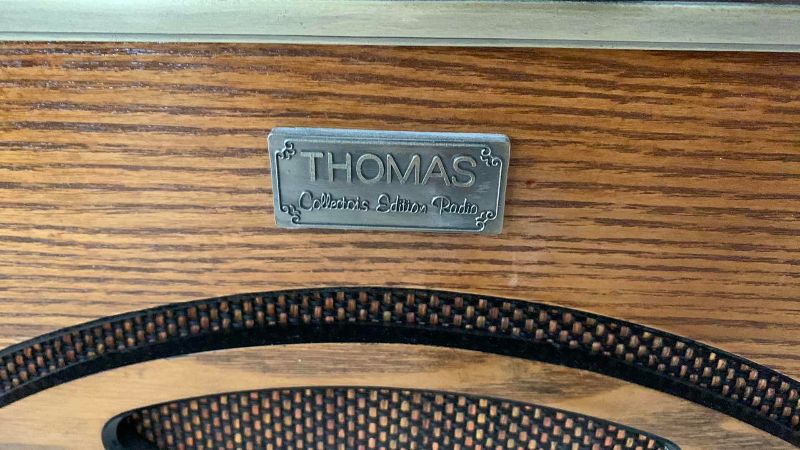 Photo 1 of THOMAS COLLECTORS EDITION RADIO/CASSETTE PLAYER IN WOODEN CABINET 20” X 10” H 36”