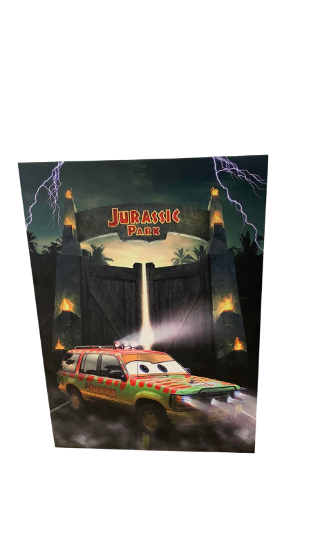 Photo 1 of JURASSIC PARK METAL ARTWORK 19” X 27”