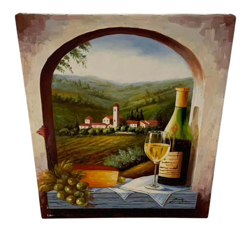 Photo 1 of FRENCH COUNTRY SIDE ORIGINAL SIGNED OIL PAINTING 24” X 21”