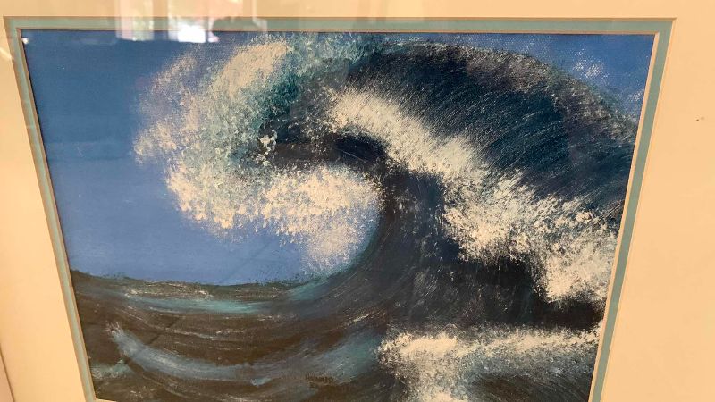 Photo 1 of BLUE THUNDER ORIGINAL OIL PAINTING 21” X 18”