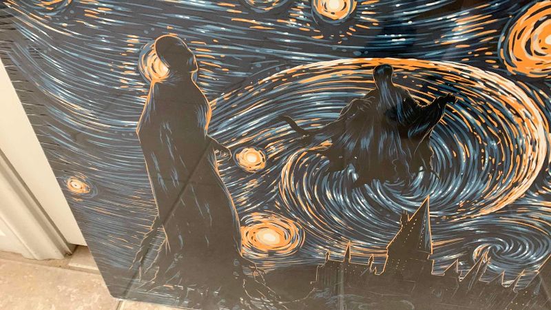 Photo 1 of STARRY NIGHT INSPIRED ART PRINT 27” X 19”