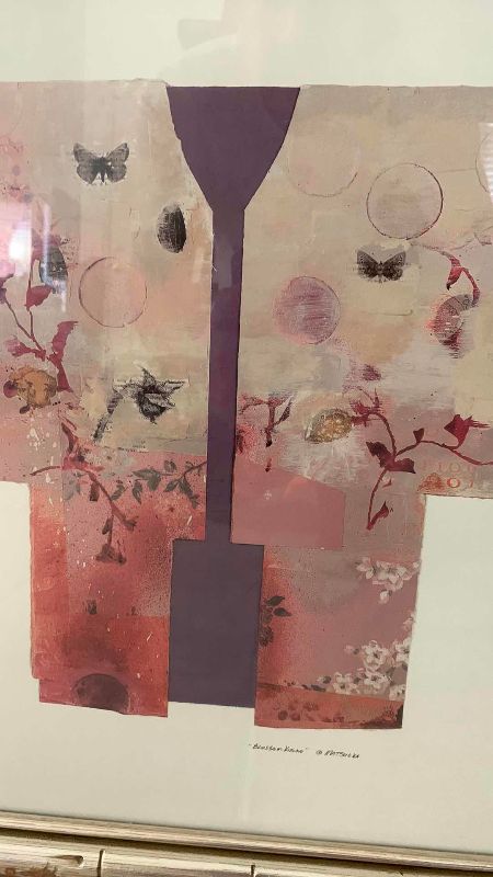Photo 1 of MATSUOKA KIMONO ARTWORK PRINT 22” X 21”