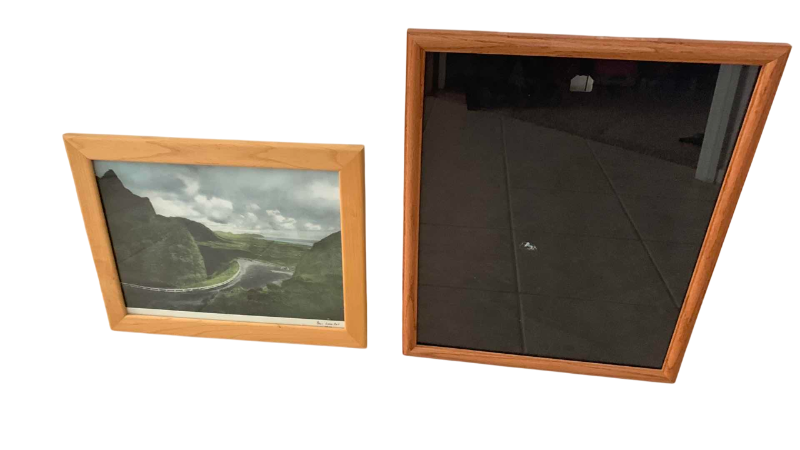 Photo 1 of ANTIQUE 1912 HAWAIIAN PALI LOOKOUT PHOTOGRAPH AND AN EMPTY FRAME
