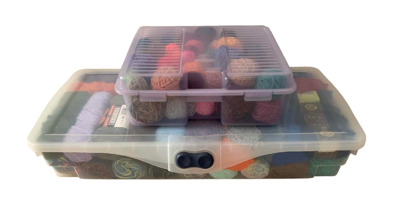 Photo 1 of 2-TUBS OF KNITTING YARN