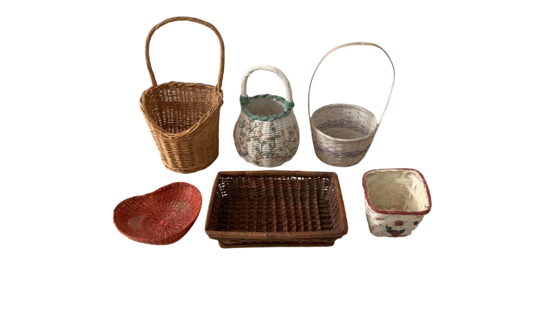 Photo 1 of 6-RATAAN BASKETS