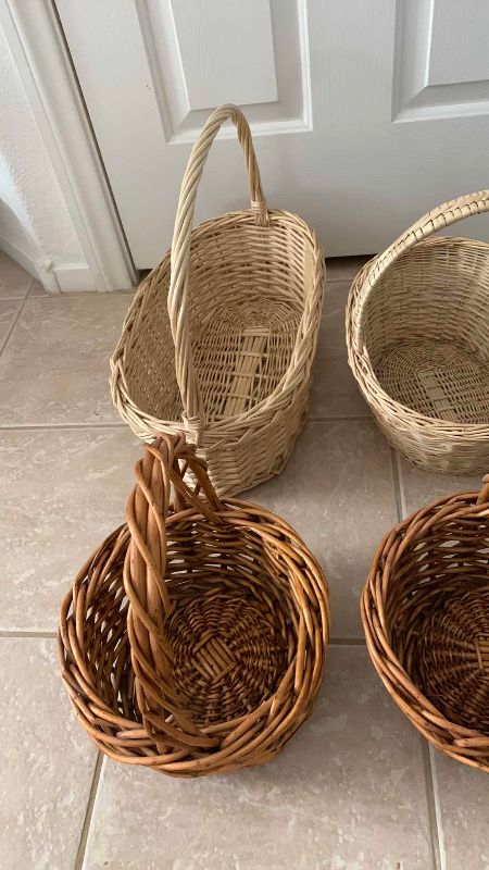 Photo 1 of 6-WICKER BASKETS
