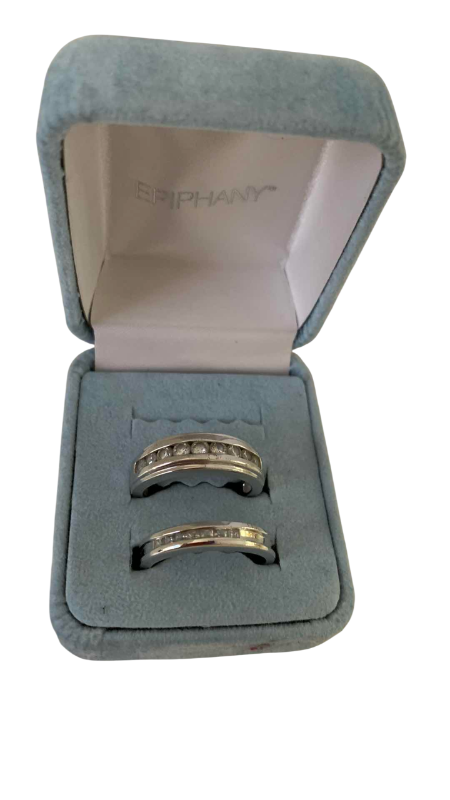 Photo 1 of ENGAGEMENT RING SET FAUX DIAMONDS