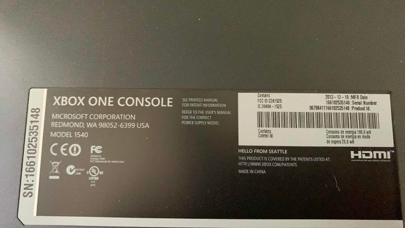 Photo 1 of XBOX ONE GAME SYSTEM  MODEL 1540 WITH A KINECT  AND A CONTROLLER