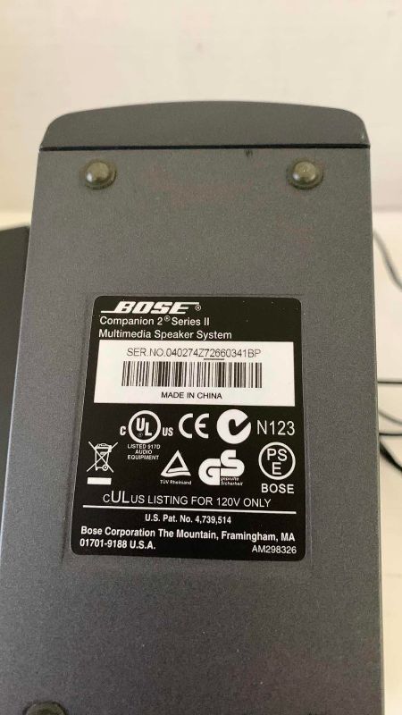 Photo 1 of BOSE COMPANION 2 SERIES 2 COMPUTER SPEAKERS