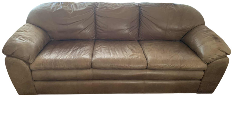 Photo 1 of LEATHER SOFA 88” X 34” H 34”