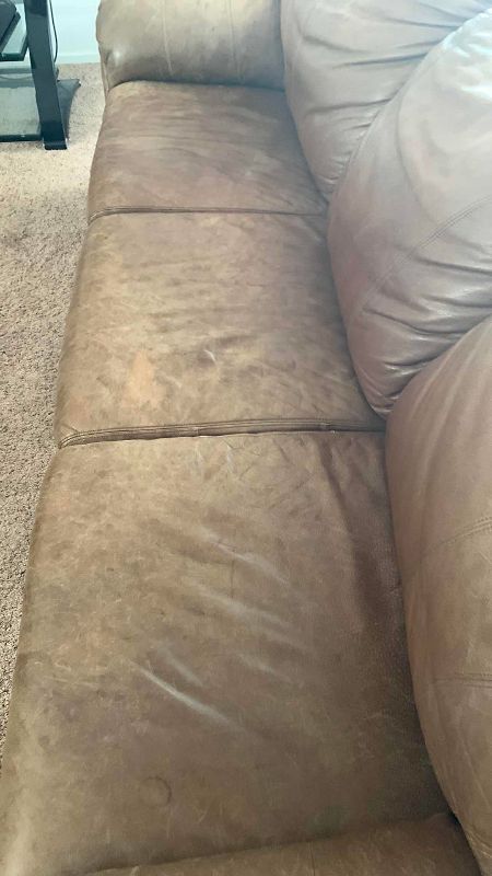 Photo 1 of LEATHER SOFA 88” X 34” H 34”
