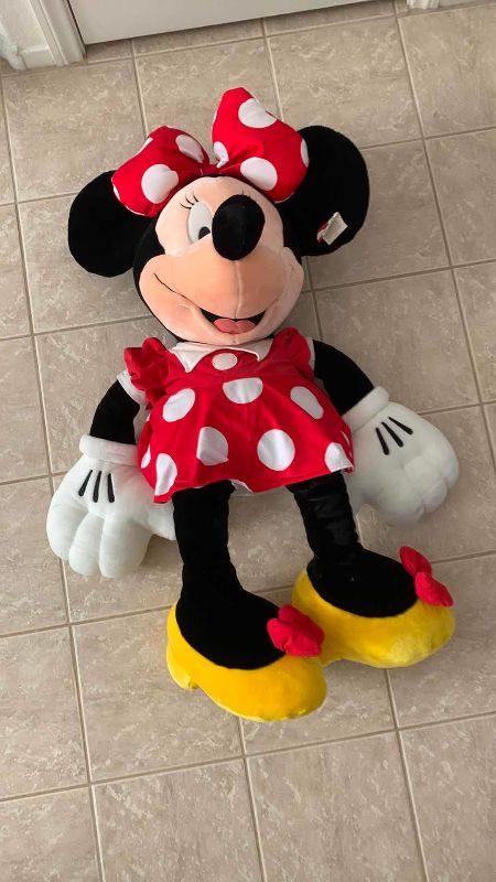 Photo 1 of DISNEY STORE 40” MINNIE MOUSE STUFFED DOLL WITH TAG