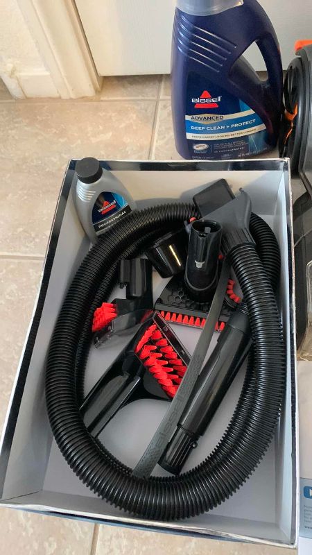 Photo 1 of BISSELL PROHEAT 2X REVOLUTION DEEP CLEANER WITH ACCESSORIES AND SHAMPOO
