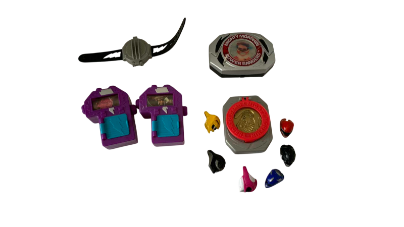 Photo 1 of MIGHTY MORPHIN POWER RANGERS POWER MORPHER BELT, LENTICULAR ELECTRONIC MORPHER, KALEIDOSCOPE, AND A COM WATCH