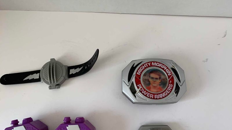 Photo 1 of MIGHTY MORPHIN POWER RANGERS POWER MORPHER BELT, LENTICULAR ELECTRONIC MORPHER, KALEIDOSCOPE, AND A COM WATCH
