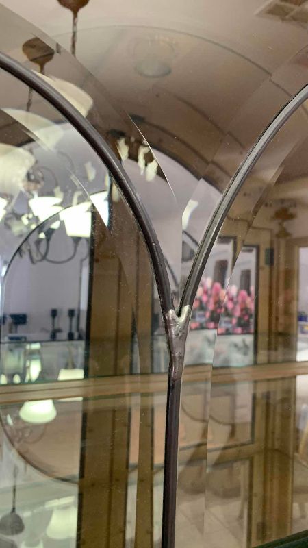 Photo 1 of BEVELED GLASS CURIO CABINET 48” X 18” H 84”