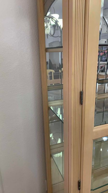 Photo 1 of BEVELED GLASS CURIO CABINET 48” X 18” H 84”