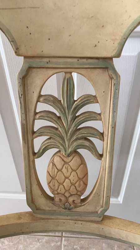 Photo 1 of ETHAN ALLEN LEGACY CARVED PINEAPPLE DINING CHAIR