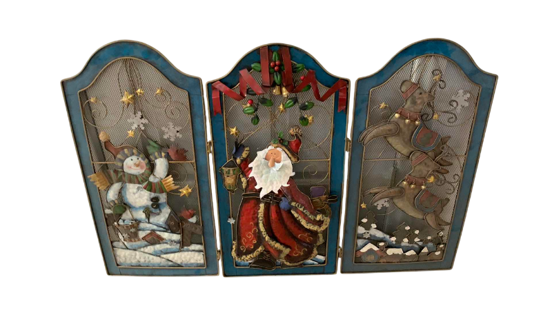 Photo 1 of CHRISTMAS FIREPLACE SCREEN 39” X 26”