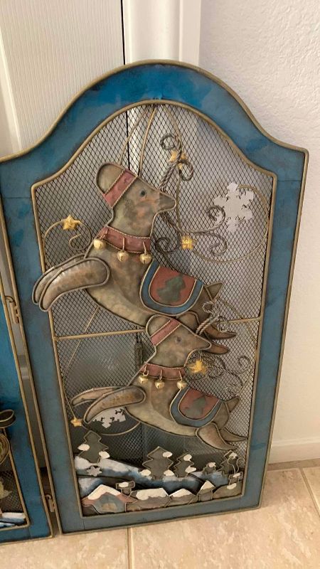 Photo 1 of CHRISTMAS FIREPLACE SCREEN 39” X 26”