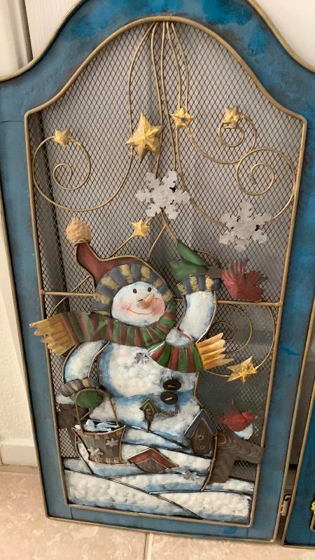 Photo 1 of CHRISTMAS FIREPLACE SCREEN 39” X 26”