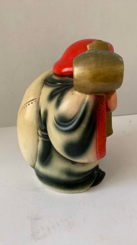 Photo 1 of VINTAGE CERAMIC HOTEI FIGURE BANK  8 1/2” TALL