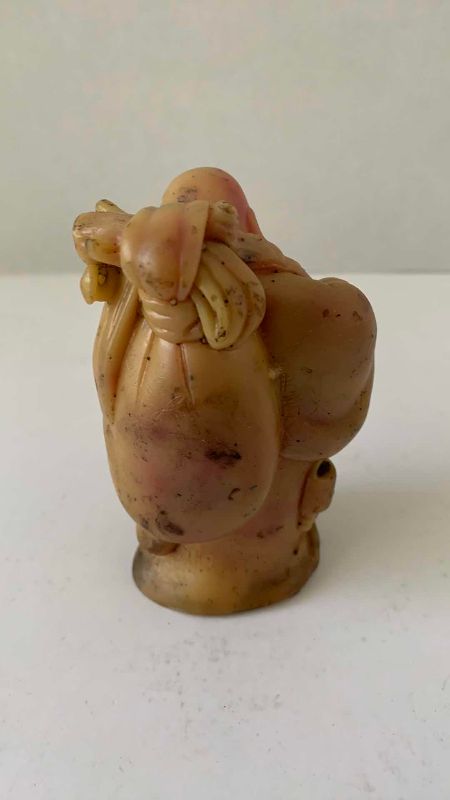 Photo 1 of ANTIQUE IVORY HOTEI FIGURE 4 1/2”