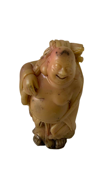 Photo 1 of ANTIQUE IVORY HOTEI FIGURE 4 1/2”