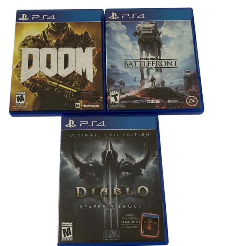 Photo 1 of 3-PLAYSTATION 4 GAMES
