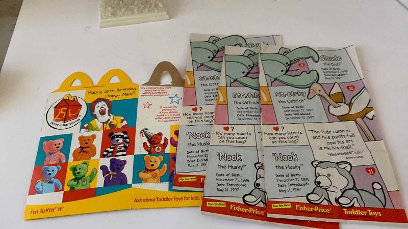 Photo 1 of COMPLETE SET OF MCDONALDS TEENY BEANIE BABIES 2000